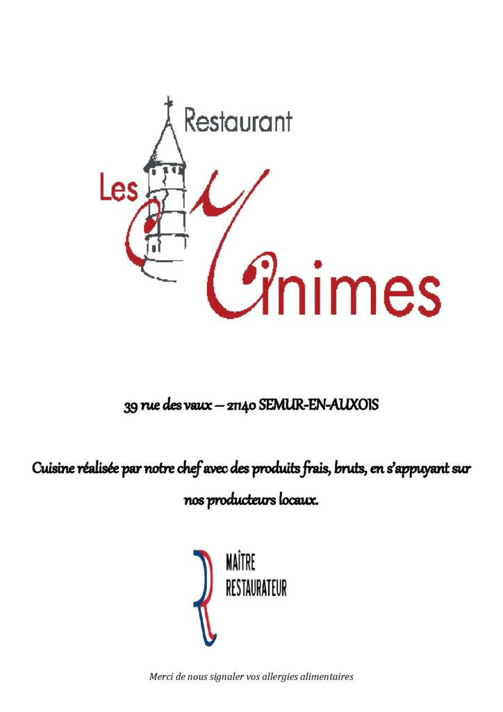 Cuisine réalisée par notre chef avec des produits frais, bruts, en s'appuyant sur nos producteurs locaux.